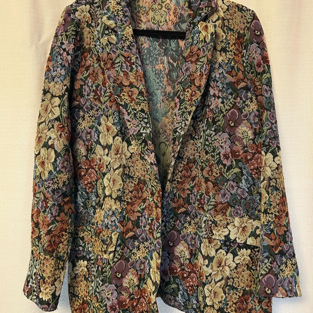 Floral Patterned Women's Blazer